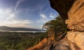 Beautiful high cliff sculpture characteristic natural style in Ubonratchathani Northeast Thailand national parkÃÂ 